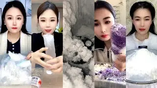 ASMR WHITE ICE EATING / FREEZER FROST EAT 