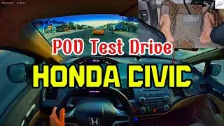 POV Driving Honda Civic| Sunset Drive Through Vietnam Streets