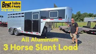 Exiss 3-Horse Gooseneck CX Slant Trailer | Tough & Reliable