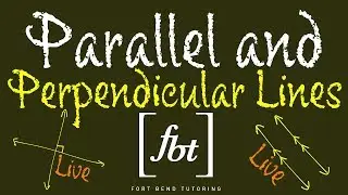 🔵 Writing Linear Equations: Parallel and Perpendicular Lines Live [fbt]