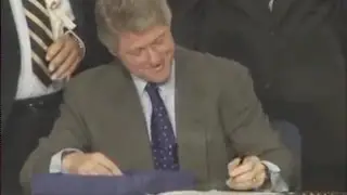 Flashback: President Clinton&rsquo;s original signing of NAFTA into law in 1993