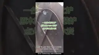 Horizontal carbonization furnace natural wood charcoal carboniser bamboo charcoal making machine