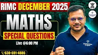 RIMC Online Coaching | Maths Special Questions | Maths By Nitin Sir | RIMC December 2025