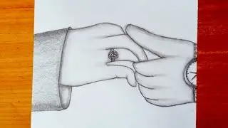 How to draw couple hands easy step by step || Pencil sketch || Easy drawing tutorial.. 