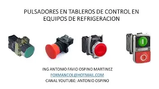 PULSADORES PARA TABLEROS DE CONTROL DE EQUIPOS DE REFRIGERACION Y CLIMATIZACION