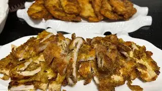 بعدكم ما جربتو صدر الدجاج بهاي الطريقه 👍 دجاج مقرمش مع أطيب المقبلات
