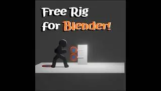 Free Stick Figure Rig for Blender 4.0+ #blender3d #animation #stickman