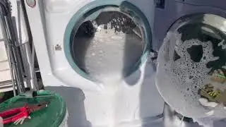 EXPERIMENT - washing up liquid in a washer! Without music