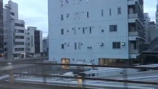 特急あずさ１号　新宿駅発車　車窓　放送