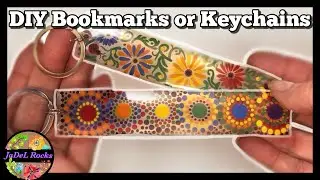 EASY DIY Keychains using Dot Art and Mandalas