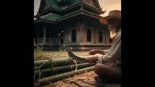 old man cutting bambo he creating bambo house #lifeisbutadream #talkingtom #onemic #thatfunnyfeeling