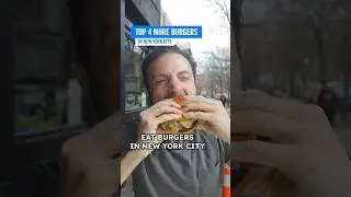 Top 4 Must Eat Burgers in NYC (see more in full video) #shorts #burger #nycfood