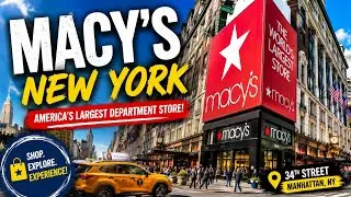 “Inside Macy’s Herald Square NYC world largest shopping mall |