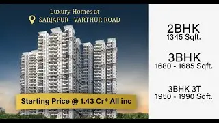 Abhee Celestial City | ☎ 9886890004 |2 & 3BHK Luxury Apartments in Sarjapur Road 🏡