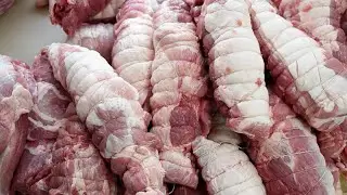 精肉店・肉屋の仕事に１日密着（保坂商会）Day in the life of a Japanese Butcher.