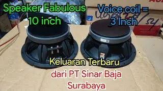 Speaker Fabulous 10 inch 75105 I Tes sebelum dikirim