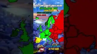Does Your Country Have A Higher GDP Per Capita Than Spain, Tell Me In The Comments! #mapping #europe