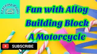 A Motorcycle with Alloy Building block