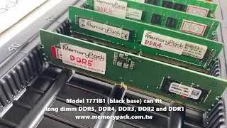 Memory plastic box can fit long dimm DDR5, DDR4, DDR3, DDR2 and DDR1 (Memorypack 1771B1)