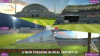REAL CRICKET 22 NEW UPDATE | 5 NEW STADIUM REVIEW | SUPER JS GAMERZ