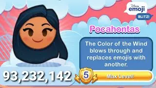 Disney Emoji Blitz - Pocahontas (Level 5) - HIGH SCORE 93M - Gameplay