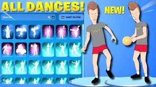 BUTT HEAD Skin Showcase On 400+ ORIGINAL Fortnite Dances & TikTok Icon Emotes l Beavis & Butt Head
