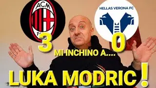 😱🔴⚫️MODRIC A 40 ANNI FA ANCORA LA DIFFERENZA‼️MILAN-VERONA 3-0 DOPPIETTA DI NKUNKU