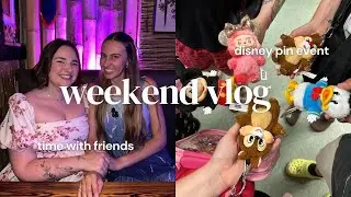 Weekend Vlog 🍰 🍹 🤍  - Disney pin event, Austin's Birthday & hanging out with friends