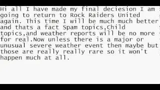 Returning To Rock Raiders United