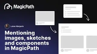 Создавайте интерфейсы, указывая изображения, эскизы и компоненты в MagicPath.