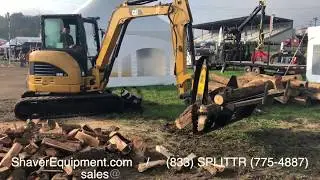 Halverson Wood Processor HWP-120 on CAT Mini Excavator