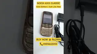 Nokia 6303 Classic Gold Edition @ Rs.2999 |📞9999602099 | Zoneofdeals.com | #shortsfeed #nokiaphones