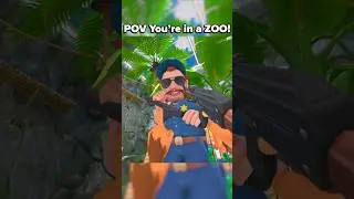 POV Обезьяна в зоопарке - Я обезьяна VR #vr #виртуальнаяреальность #обезьяна #игры #quest3 #quest2