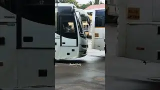 Volvo bus extreme close driving |VOLVO B11R i-shift Amazing reversing scene! cautious drive by pilot