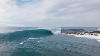 EPIC CYCLONE SWELL IN REUNION // DRONE SESSION BY MRGUITS #bodyboarding