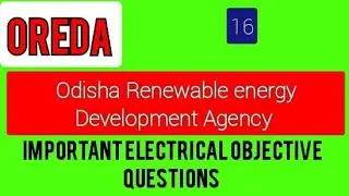 OREDA PREVIOUS YEARS OBJECTIVE QUESTIONS BASED 16.  #electrician #electrical #oreda #isro #zener