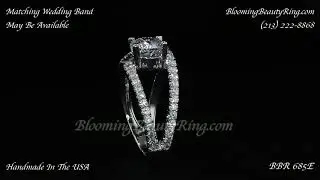 BBR 685E Diamond Engagement Ring By Blooming Beauty Ring Company