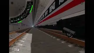 Trainz 3 Mobile: ICE High Speed Rail Green In The Tunnel In Europe Highspeed