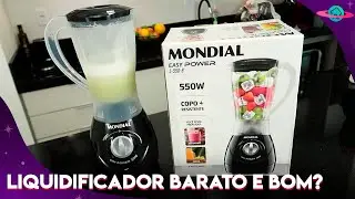 LIQUIDIFICADOR MONDIAL EASY POWER 550W: LIQUIDIFICADOR BARATO E BOM? (UNBOXING COMPLETO)