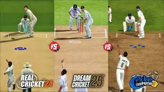 RC24 vs DC25 vs WCC3 | Test Match Gameplay COMPARISON 🏏 | Which is the Best Game?