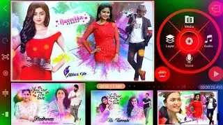 Colour full video editing in kinemaster | Holi video editing |colour garding video editing colour