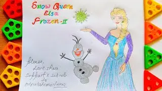 Frozen - Snow Queen Elsa Drawing @MinakshiMindview It's Easy and Simplest to Make