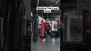 Lead Hook On Heavy Bag Practice For MMA , Boxing , Kickboxing