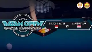 FULL MATCH Batam Open 2024 Jefry Zen - Mantra VS Aloysius Yapp - Singapura