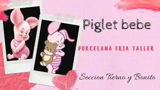 DIY- Baby Piglet en porcelana fria. Tierno y bonito