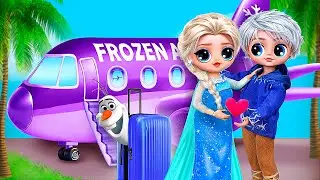 Elsa Devine Mamă în Avion! Frozen DIY pentru LOL OMG