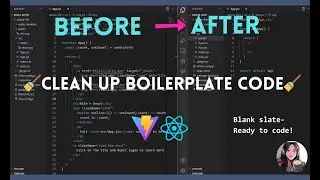 Which default files can I delete in a Vite React project? A guide to cleaning up boilerplate code
