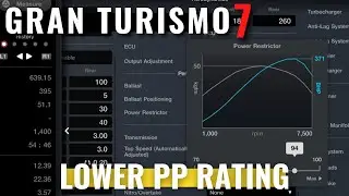 Gran Turismo 7 - How to lower the car's PP using the Power Restrictor?
