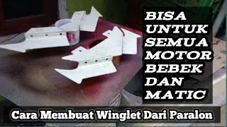 Cara bikin winglet sendiri. Aksesoris motor dari pvc (paralon)