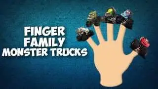 DADDY FINGER FAMILY SONG Disney Cars Monster Trucks Nursery Rhymes for Children Babies and Toddlers